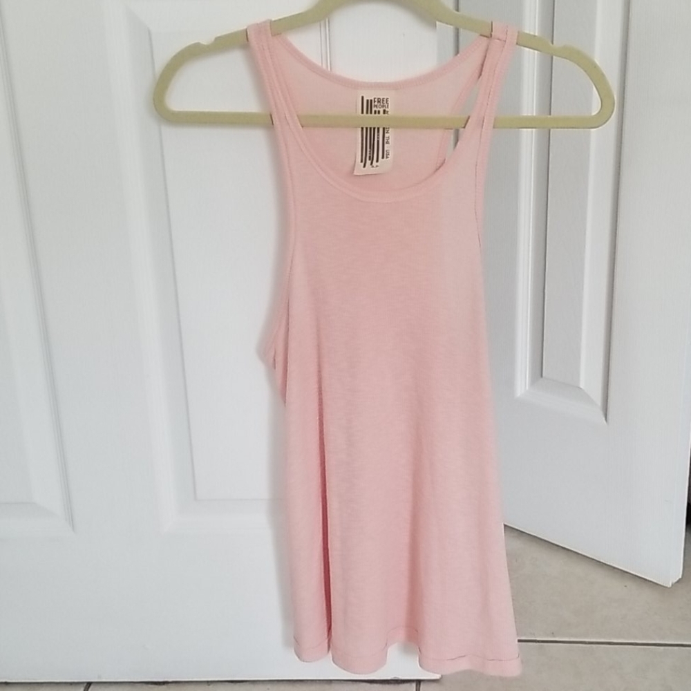 Pink Free People Tank Top
